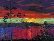 Nikifor Krylov Rylov Sunset oil painting on canvas